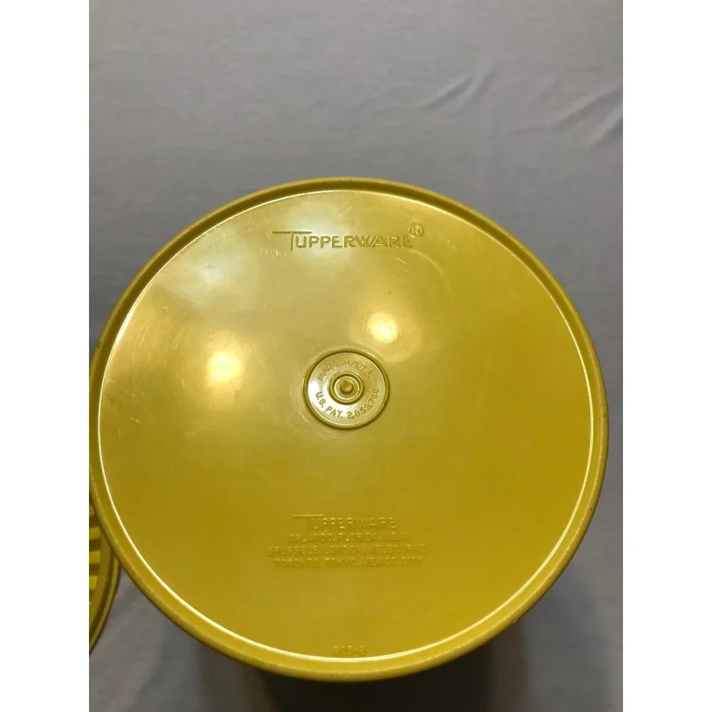 Vintage 1980’s 2 pc. Yellow Tupperware